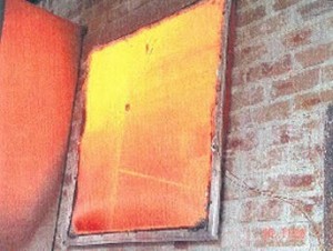 Fire Screen Test - All Firescreen designs are subject to rigourous testing.